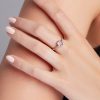 Purple Sapphire Hex Ring
