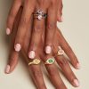 Purple Sapphire Hex Ring
