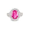 Natural 3.8 Carat Pink Sapphire Ring - GRS Certified
