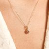 Padparadscha Sapphire Heart Pendant