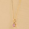 Pink Asscher Cut Sapphire Pendant