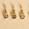 Pink Asscher Cut Sapphire Pendant