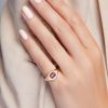 Purple Sapphire Signet Ring