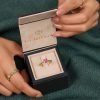 Pink Sapphire Hex Ring