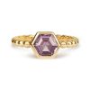 Violet Sapphire Hex Ring