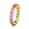 Rainbow Sapphire Eternity Ring - Chunky Gradient