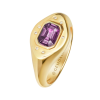 Purple Sapphire Signet Ring