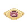 Pink Sapphire Signet Ring